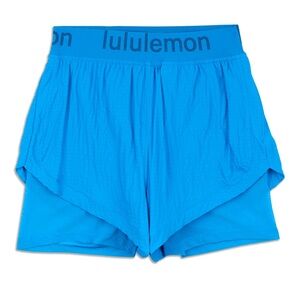 Lululemon Logo Waistband High Rise Shorts